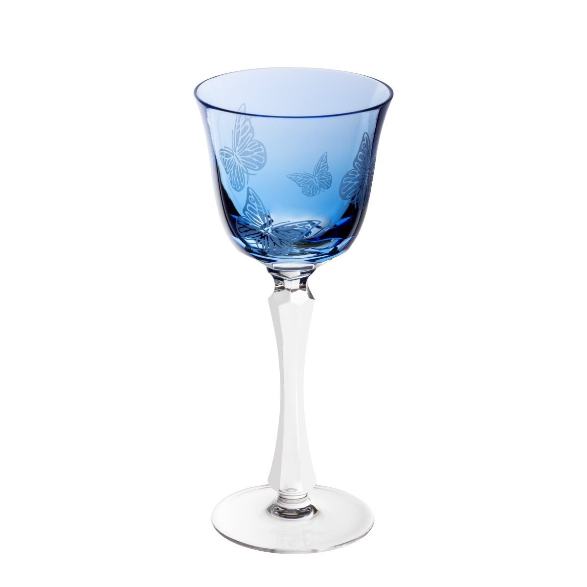 Butterfly Verre à vin blanc Bleu ciel Verre à vin blanc