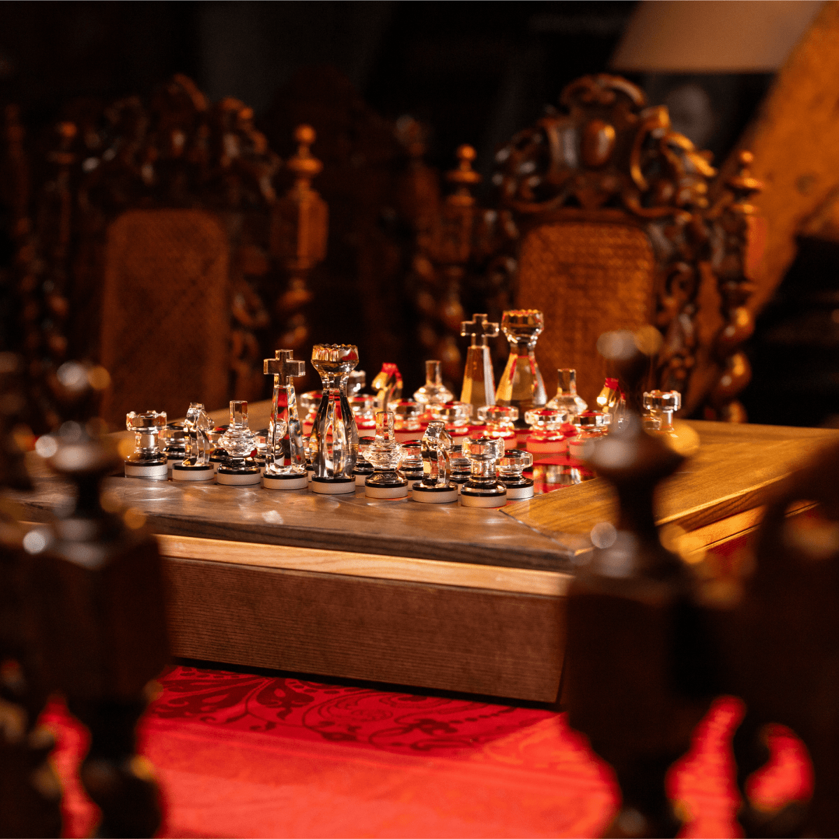 Cristallerie de Montbronn Jeu d'échec Napoléon - Set complet