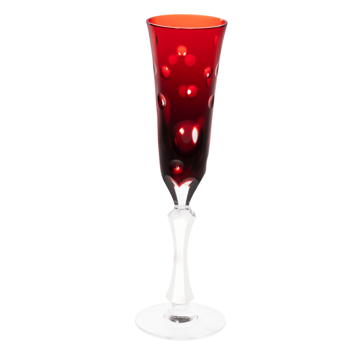 Staccato Rouge foncé Flûte à champagne