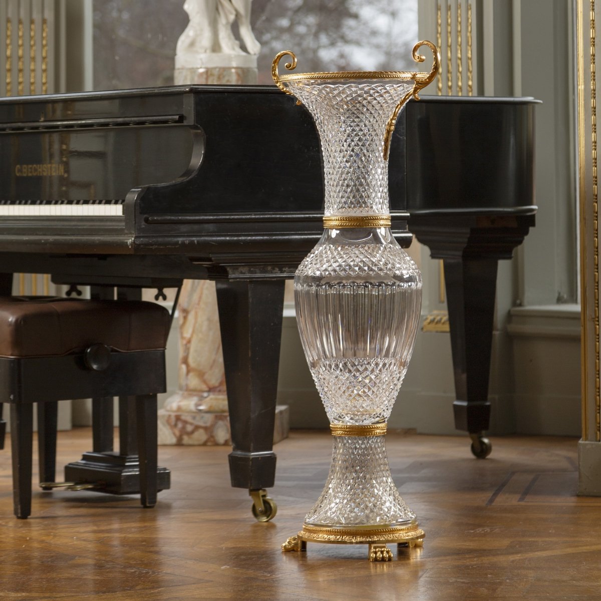 3 pièces - Vase - Cristallerie de Montbronn-Grand vase