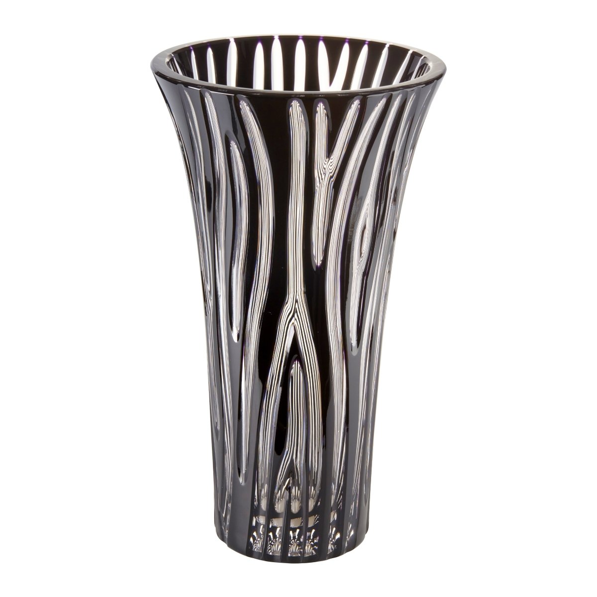 Cristallerie de Montbronn Vases 25 cm / Noir Zebra - Vase