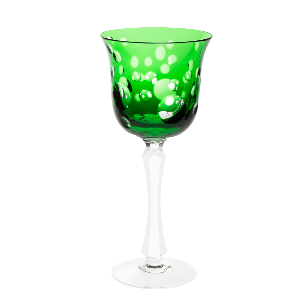 Cristallerie de Montbronn Verres à pied Vert foncé Staccato - Verre à vin blanc