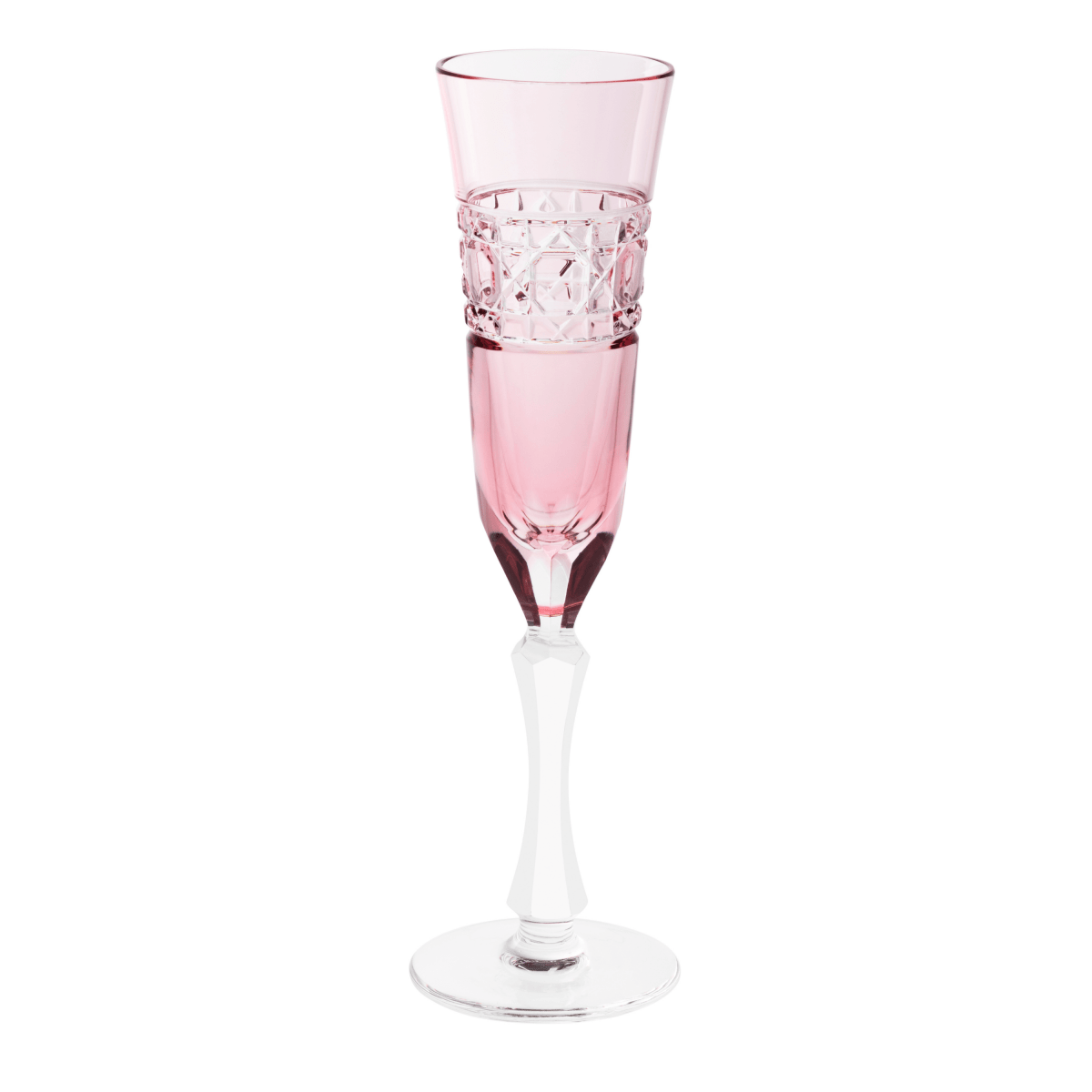 Jacquard - Flûte à champagne - Cristallerie de Montbronn-Flûte à champagne