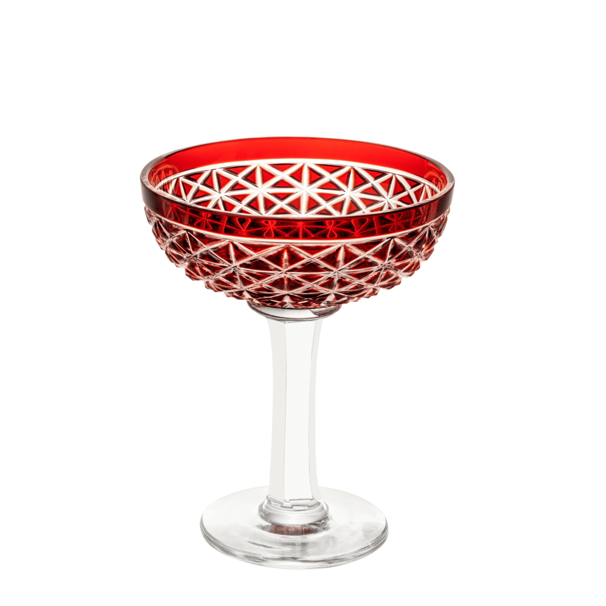 Saphir Rouge foncé Coupe à champagne