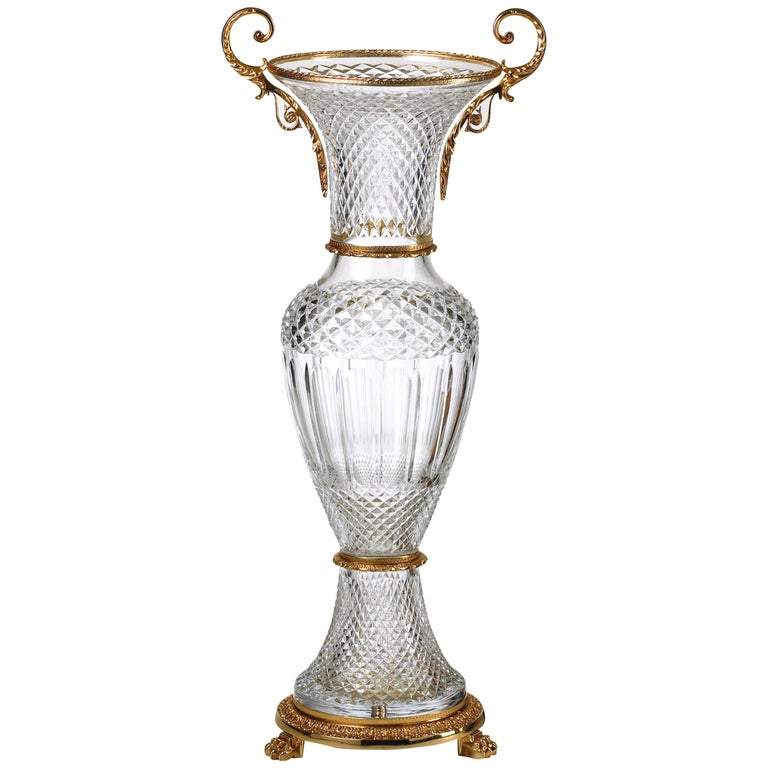 3 pièces - Vase - Cristallerie de Montbronn-Grand vase