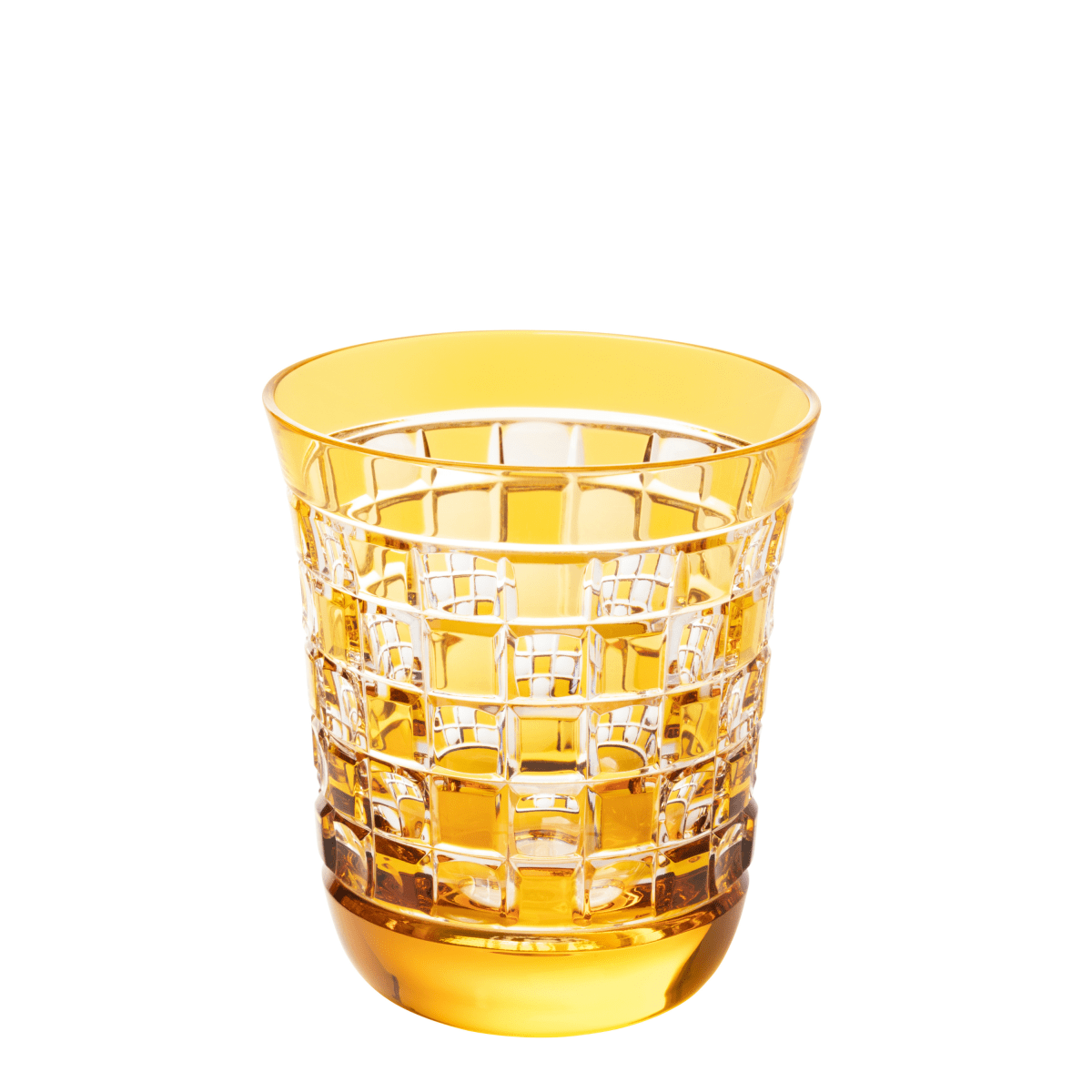 Cristallerie de Montbronn Verre à whisky Ambre Black Diamond - Petit tumbler