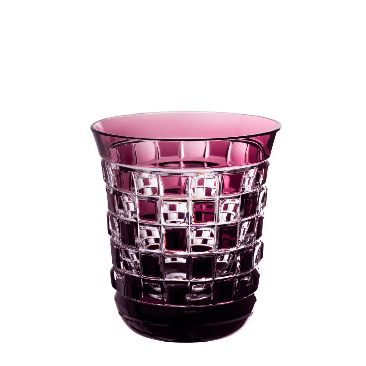 Cristallerie de Montbronn Verre à whisky Améthyste Black Diamond - Petit tumbler