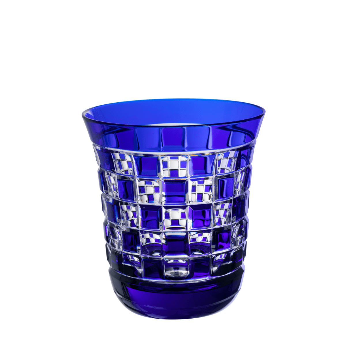 Cristallerie de Montbronn Verre à whisky Bleu foncé Black Diamond - Petit tumbler