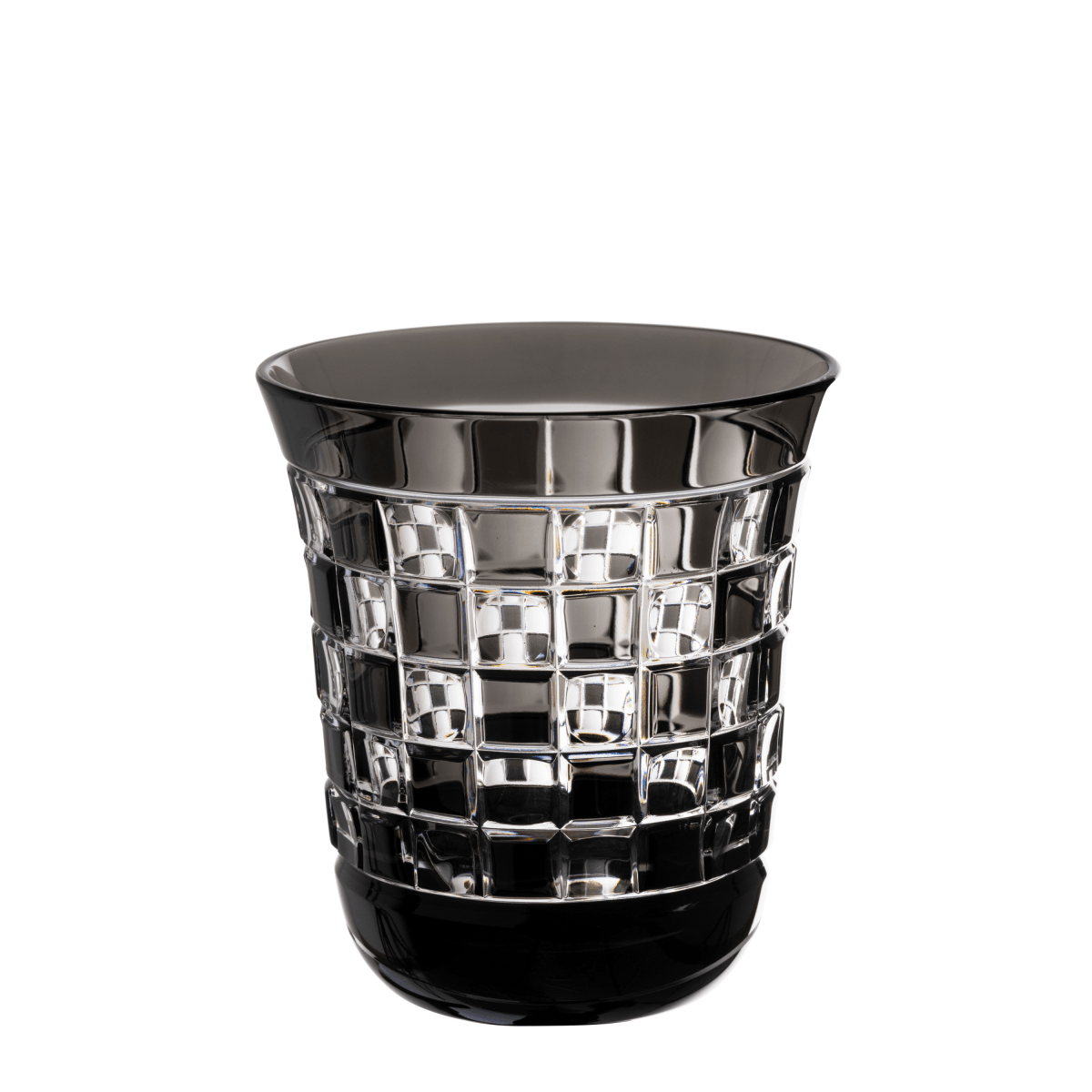 Cristallerie de Montbronn Verre à whisky Gris Black Diamond - Petit tumbler