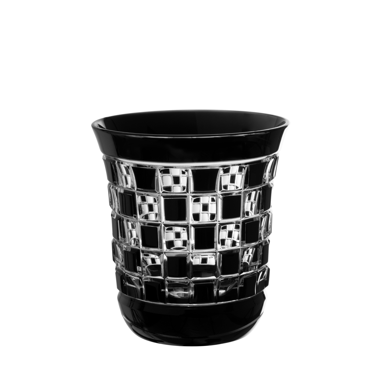 Cristallerie de Montbronn Verre à whisky Noir Black Diamond - Petit tumbler