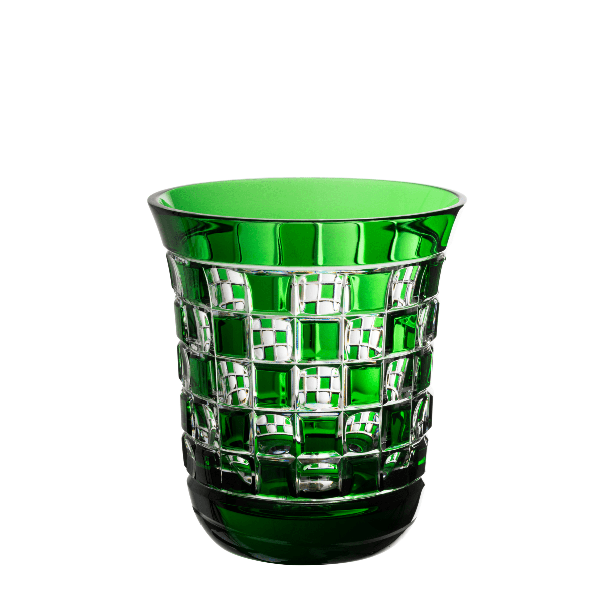 Cristallerie de Montbronn Verre à whisky Vert foncé Black Diamond - Petit tumbler