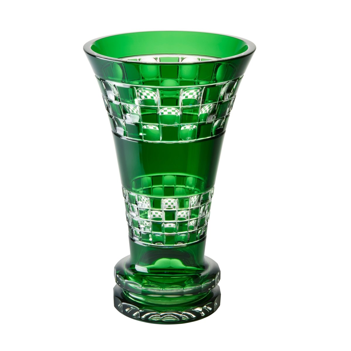 Damier - Vase - Cristallerie de Montbronn-