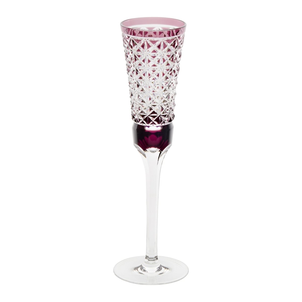 Saphir - Flûte à champagne - Cristallerie de Montbronn-